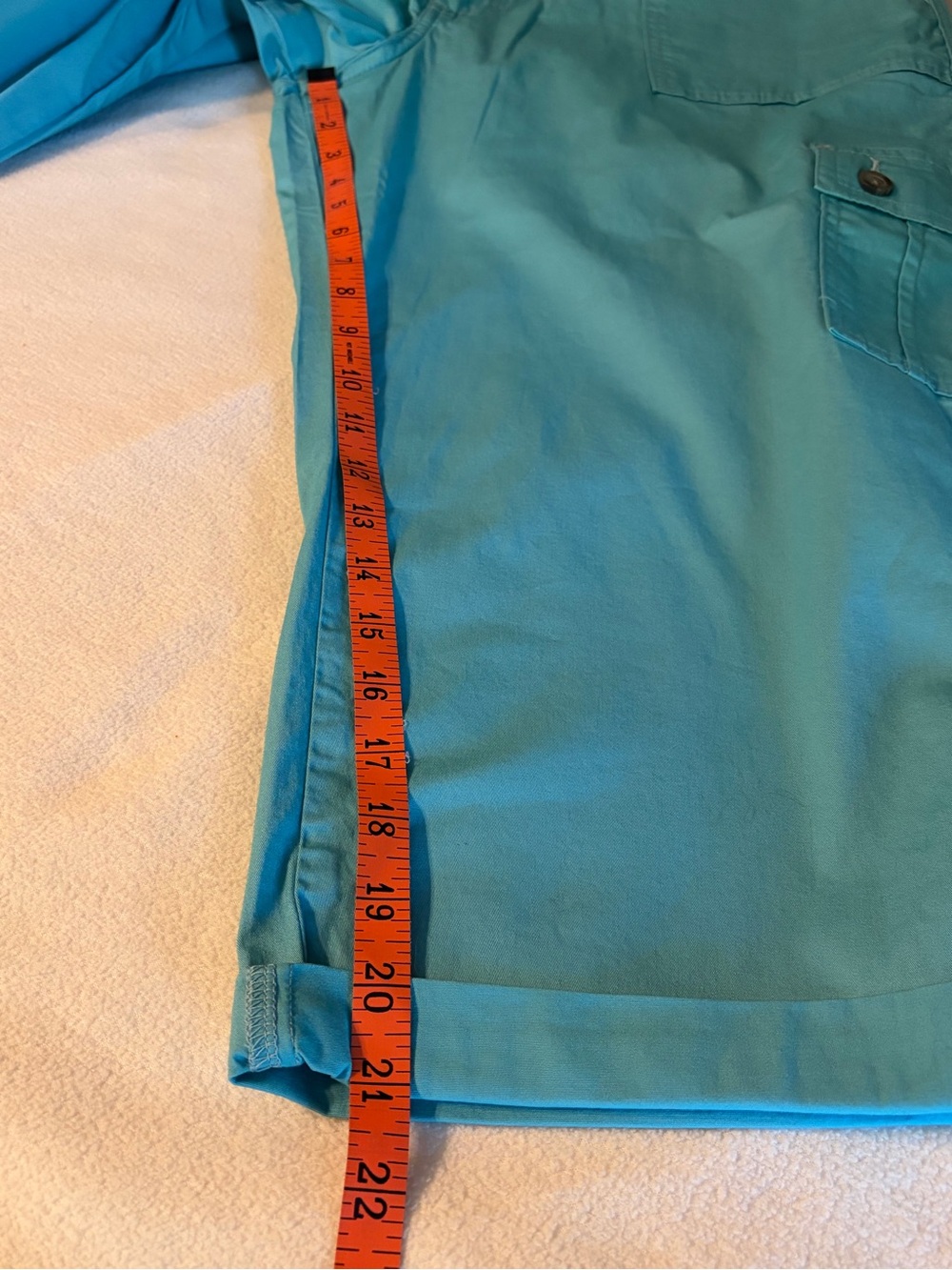 NEW Lee Women’s Teal Capri Cargo Shorts size 16M - Picture 8 of 10
